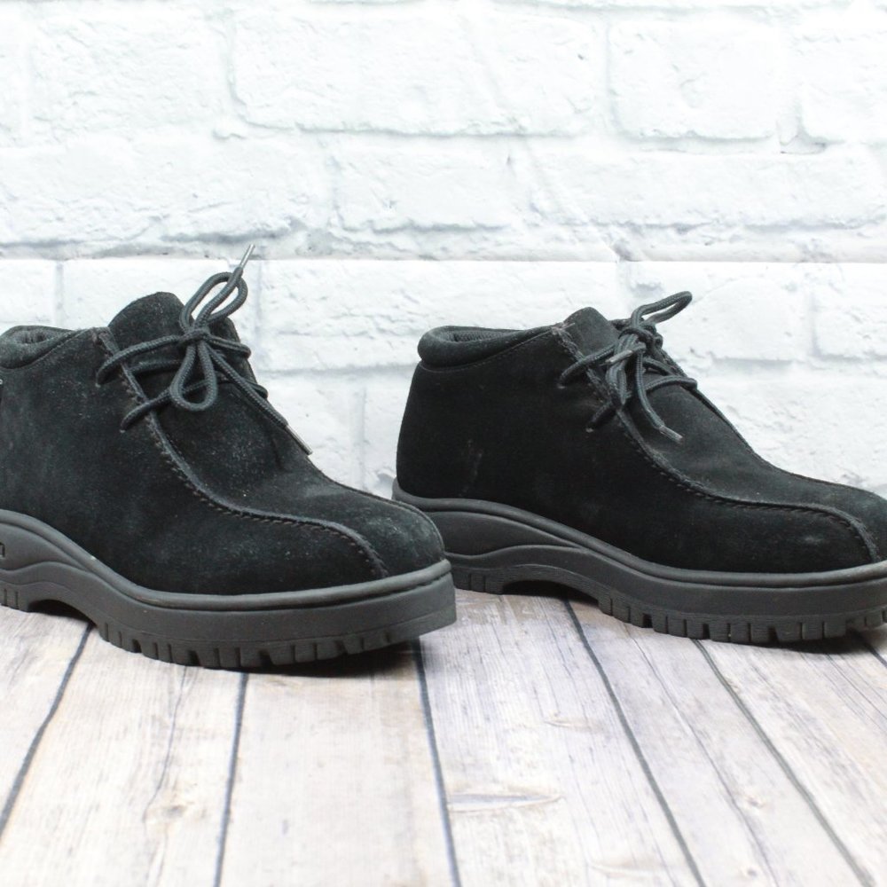 Sao Stacy Adams Dublin II Black Chukka Suede Lace Up Ankle Boots Size 9 M - Picture 4 of 10